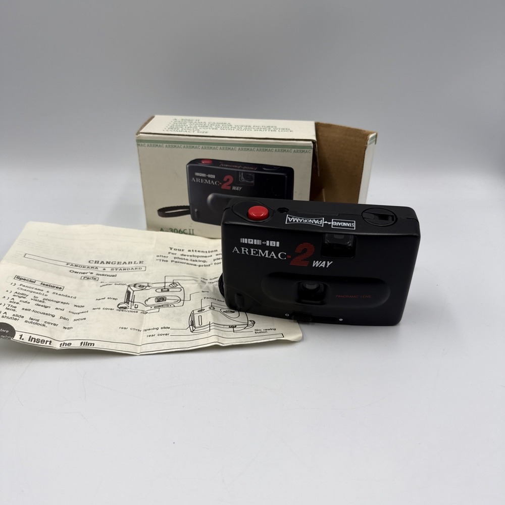 Vintage Aremac Point N Shoot 2 Way Camera With Panoramic Lens